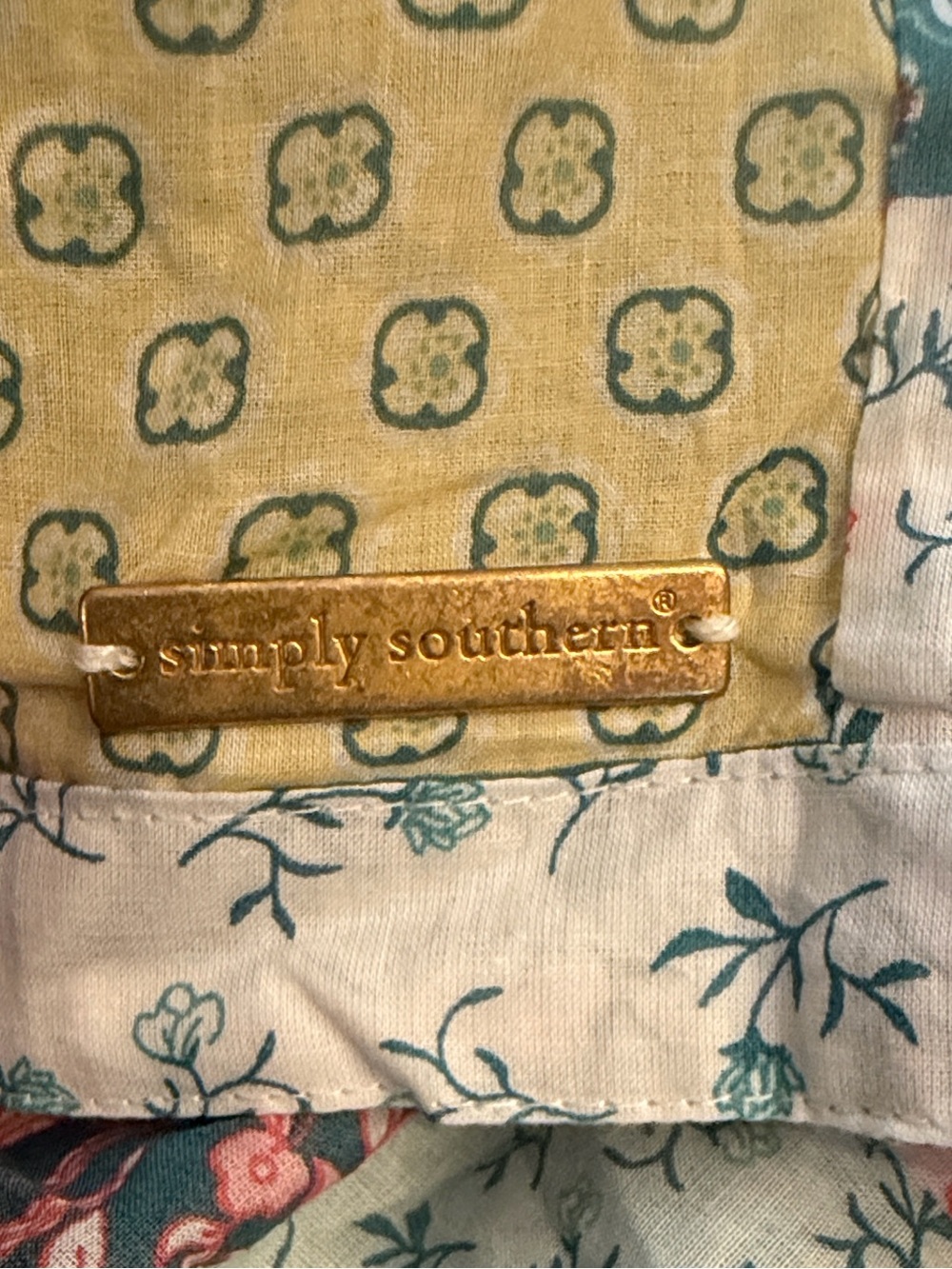 NWT Simply Southern Pastel Patchwork Tiered Maxi Dress #N014 - Picture 7 of 7